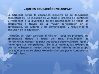 El papel del maestro en la educación inclusiva. | PPTX