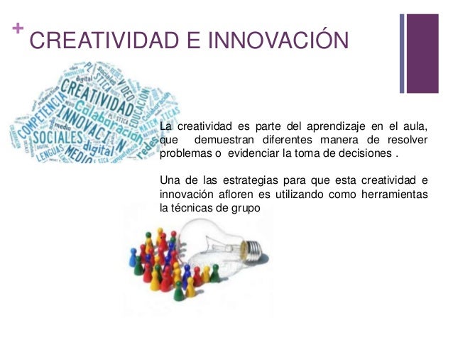 Resultado de imagen para creatividad e innovación  en el aula