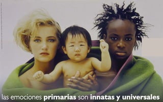 las emociones primarias son innatas y universales
 