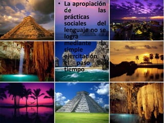 La apropiación de las prácticas sociales del lenguaje no se logra mediante la simple ejercitación y el paso del tiempo