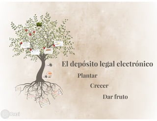 El depósito legal electrónico. Plantar, crecer, dar fruto. Mar Pérez Morillo.