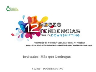 Invitados: Más que Lechugas
#12MT - DOWNSHIFTING
 