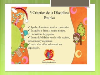 Los 5 Criterios de la Disciplina
Positiva
 