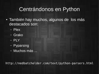 Introducción a DSL (Lenguajes Específicos de Dominios) con Python | ODP