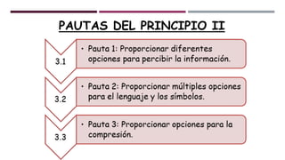 PAUTAS DEL PRINCIPIO II
 