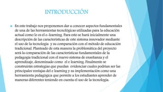 Presentación e learning proyecto | PPT