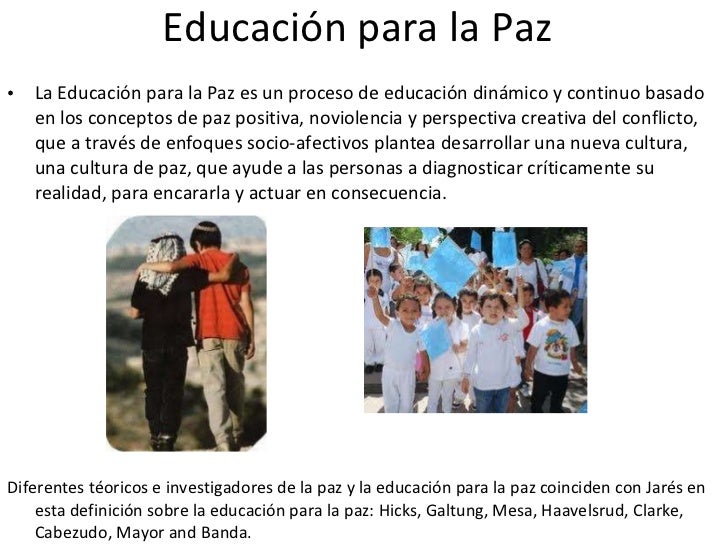 Presentación educación para la paz en México