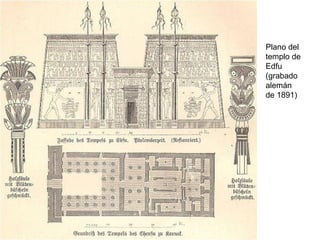 Plano del
templo de
Edfu
(grabado
alemán
de 1891)
 