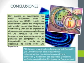 Metodología para la Implementación de un Sistema de Gestión Electrónica de DocumentosOrganización del proyecto : •Definir el alcance  y Planificar los pasos que se van a dar. •El Plan de Lanzamiento definirá claramente el alcance. Objetivos del plan de lanzamiento son:•Asegurar el cumplimiento de los objetivos del proyecto.•Crear el equipo del proyecto.Las Actividades principales del plan de lanzamiento son:•Elaborar un plan detallado del proyecto.•Constitución del equipo e información del mismo a los participantes.Determinación de las evaluaciones a realizar.Los Resultados del plan se concretarán en:•Equipo constituido y organizado.•Plan detallado del proyecto.•Conocimiento y compromiso de las personas implicadas en dicho plan.•Análisis de la situación actual