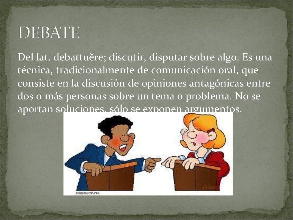 Presentación el debate Presentación el debate