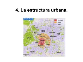 4. La estructura urbana.
 