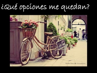 ¿Qué opciones me quedan?
 