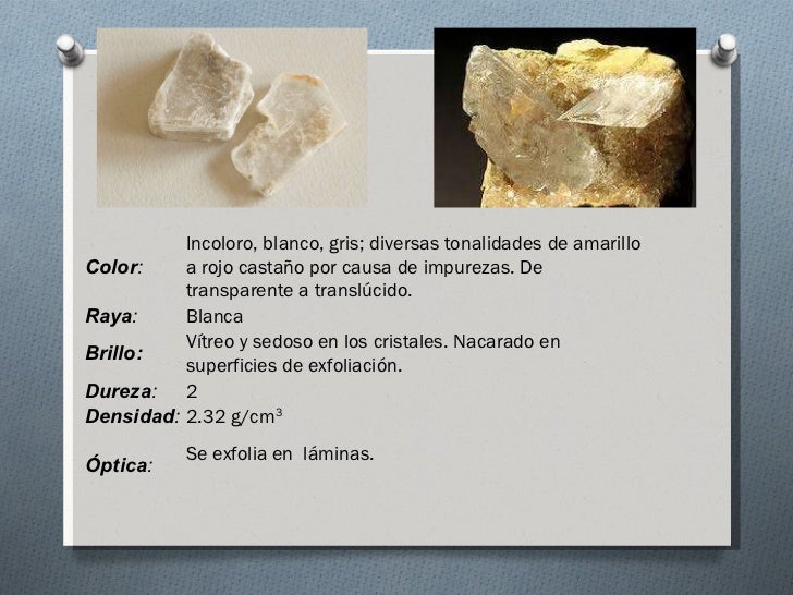 Presentación el yeso (mineral) ampliación de biologia y geología