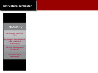 Estructura curricular 