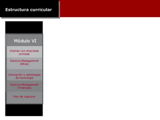 Estructura curricular 