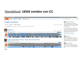Soundcloud: 18326 sonidos con CC
 