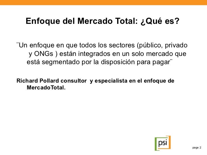 Presentación enfoque del mercado total v1
