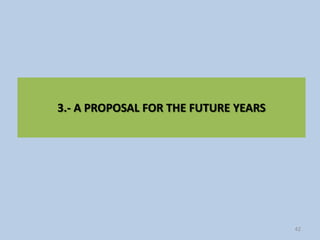 3.- A PROPOSAL FOR THE FUTURE YEARS




                                      42
 