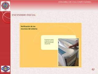 ENSAMBLE DE UNA COMPUTADORA




ENCENDIDO INICIAL




                                                  EJ
 