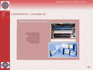 ENSAMBLE DE UNA COMPUTADORA




COMPONENTES – ENSAMBLAJE




                                                         EJ
 