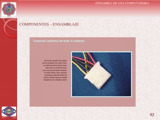ENSAMBLE DE UNA COMPUTADORA




COMPONENTES – ENSAMBLAJE




                                                         EJ
 