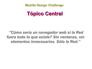 Sacando punta al lápiz: Experiencia Mozilla Design Challenge Spring 2009