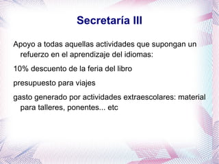4 destrezas (exámenes) que hay que superar independientemente: leer, escuchar, escribir, hablar 
