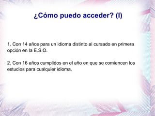 Monográficos: 60 horas  