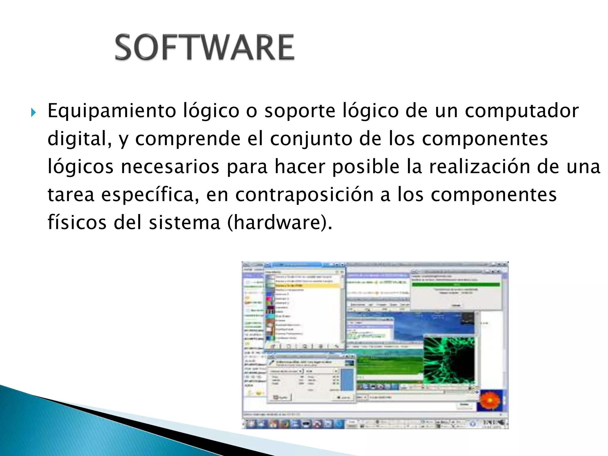 Elementos y clasificación de un sistema de cómputo (software) (hardware ...