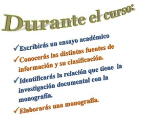 Presentación escritos académicos