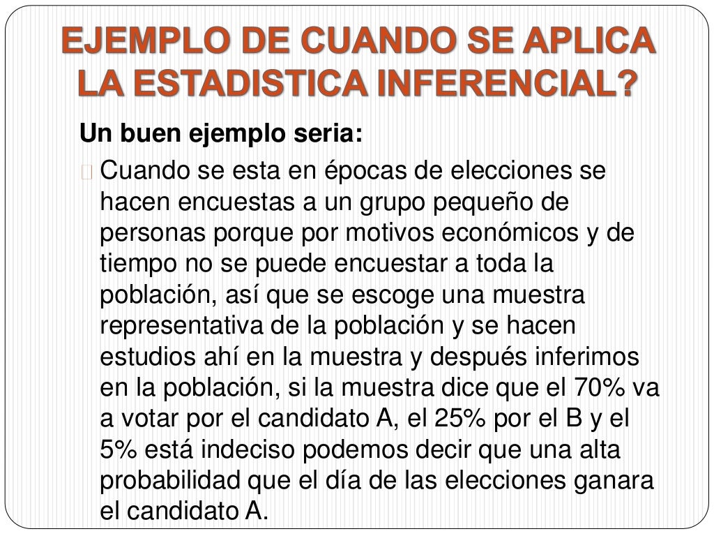 Estadistica inferencial