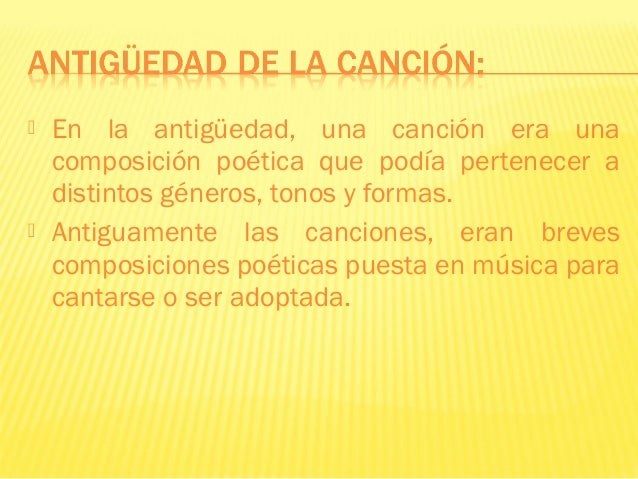 Canciones Estroficas Presentación estrofa y estribillo.