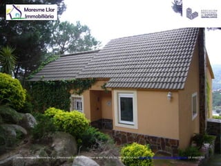 ServeisImmobiliaris Maresme Llar, S.L.   C/Maria Vidal, 219 8º D 08340 Vilassar de Mar  Telf. 670.322.080  Fax 93.759.43.69 info@maresmellar.comwww.maresmellar.com  CIF. B-64571417
