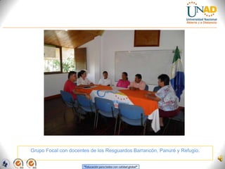 Grupo Focal con docentes de los Resguardos Barrancón, Panuré y Refugio.<br />