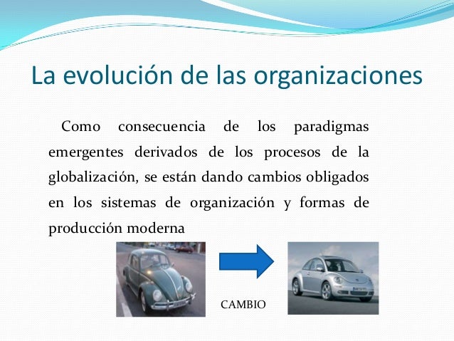Evolucion de las Organizaciones o Empresas