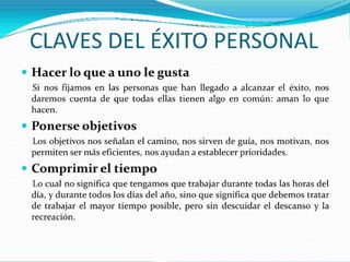 Presentación exito y liderazgo