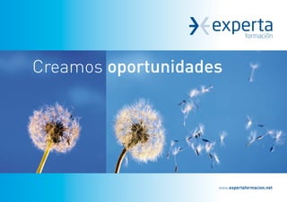 Creamos oportunidades




                    www.expertaformacion.net
 