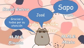 Gracias a
todos por su
atención
José
Sapo
 