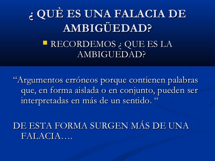 falacias ambiguas
