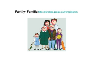 Family- Família http://translate.google.es/#en|ca|family
 