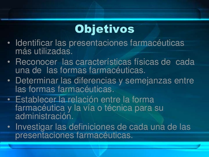 Presentaciones Farmaceuticas