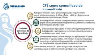 CTE como comunidad de
aprendizaje
 