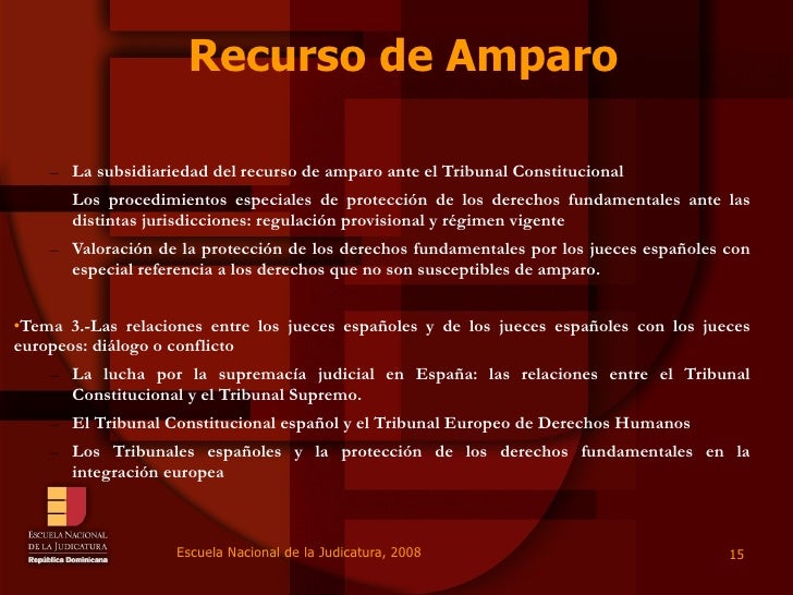 ENJ3200Recurso de Amparo