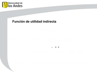 Función de utilidad indirecta

-

+ +

 