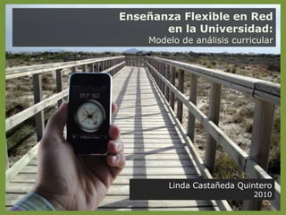 Enseñanza Flexible en Red en la Universidad: Modelo de análisis curricular Linda Castañeda Quintero 2010 
