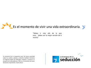 IntroducciónAnálisisConclusionesFrases Largas + de 12 (1)El caso muestra el deseo de obtener un mayor conocimiento del mundo femenino, adquirir la experiencia y conocimiento como para poder saber qué tipo de mujer se tiene al frente, y poder lograr adaptarse a sus necesidades.Concepto =  conocimiento de la psicología femenina