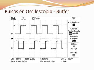 Pulsos en Osciloscopio - Buffer
 