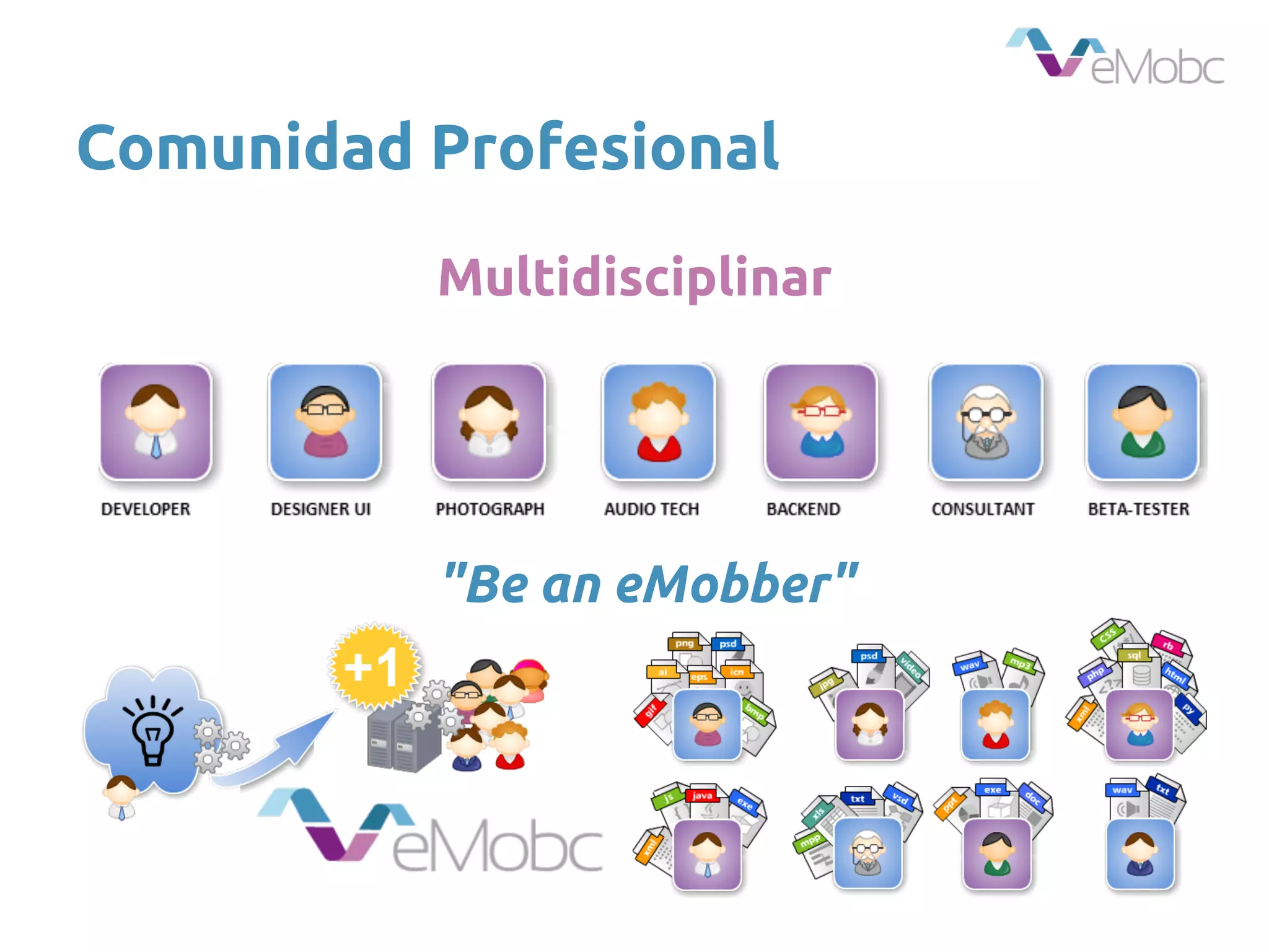 Comunidad Profesional
Multidisciplinar
"Be an eMobber"
 