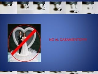 NO AL CASAMIENTO!!!!!! 
