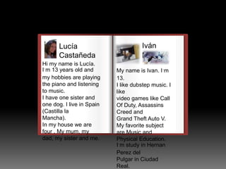 Presentation Spanish students from Ciudad Real IES Hernán Pérez ...